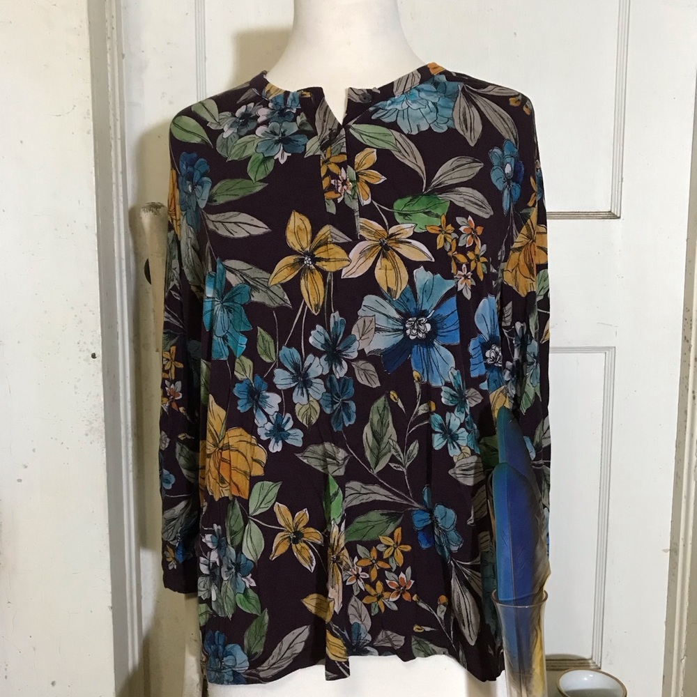 Johnny Was LA Fall Pullover Bamboo Top